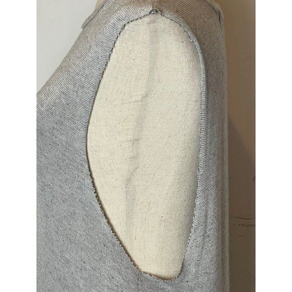 Truly Madly Deeply Gray Sleevless Round Neck Fit And Flare Tank Tunic Top S - Picture 6 of 7